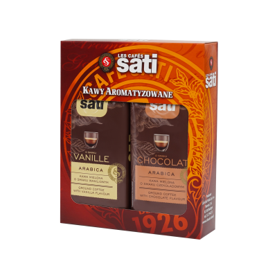 Sati Cafe duopak czekoladowa waniliowa 2x250g mielona (41)